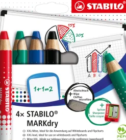 STABILO - SET 4 MATITONI PER LAVAGNA MARKDRY : vendita online STABILO - SET 4 MATITONI PER LAVAGNA MARKDRY in offerta