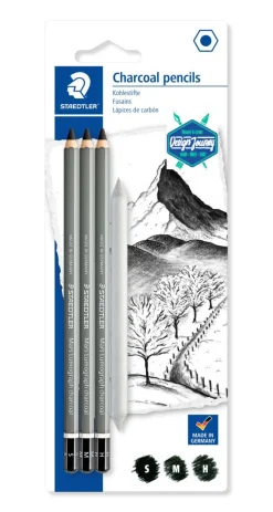 STAEDTLER - MARS LUMOGRAPH CONFEZIONE 3 MATITE A CARBONCINO: vendita online STAEDTLER - MARS LUMOGRAPH CONFEZIONE 3 MATITE A CARBONCINO in offerta