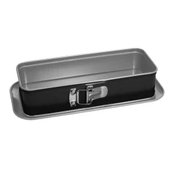 STAMPO APRIBILE PER PLUMCAKE LINEA SILVER ELEGANCE IN ACCIAIO 30X11X7CM