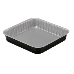 STAMPO QUADRATO LINEA SILVER ELEGANCE IN ACCIAIO 24X24X4.5CM