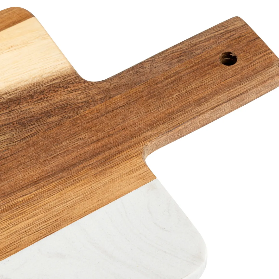 TAGLIERE HARMONY IN LEGNO DI ACACIA E MARMO 42X20CM
