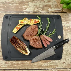 TAGLIERE SERIE GOURMET GRIPPER NERO 29.8X23.5CM
