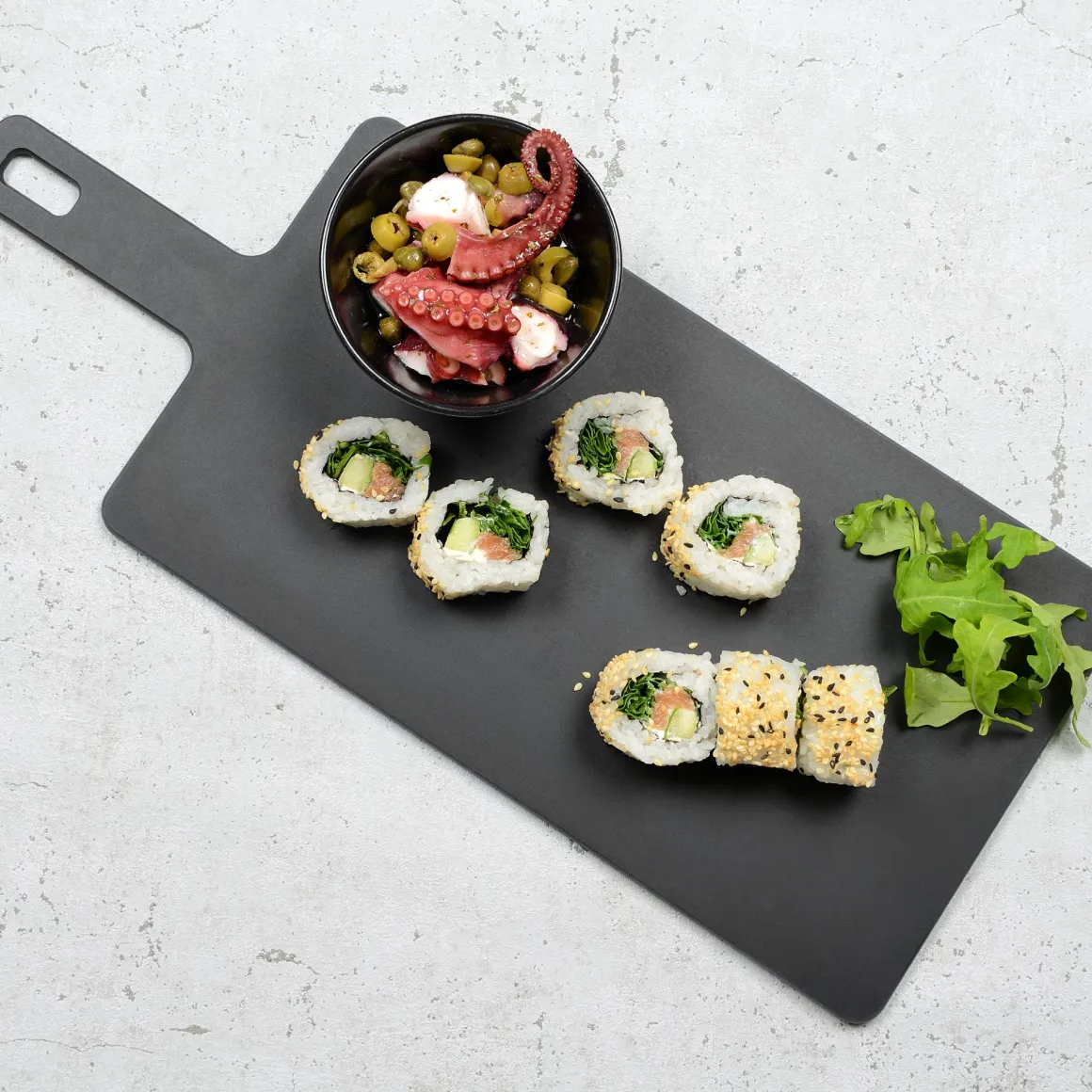 TAGLIERE SERIE GOURMET HANDY NERO 34.3X19CM