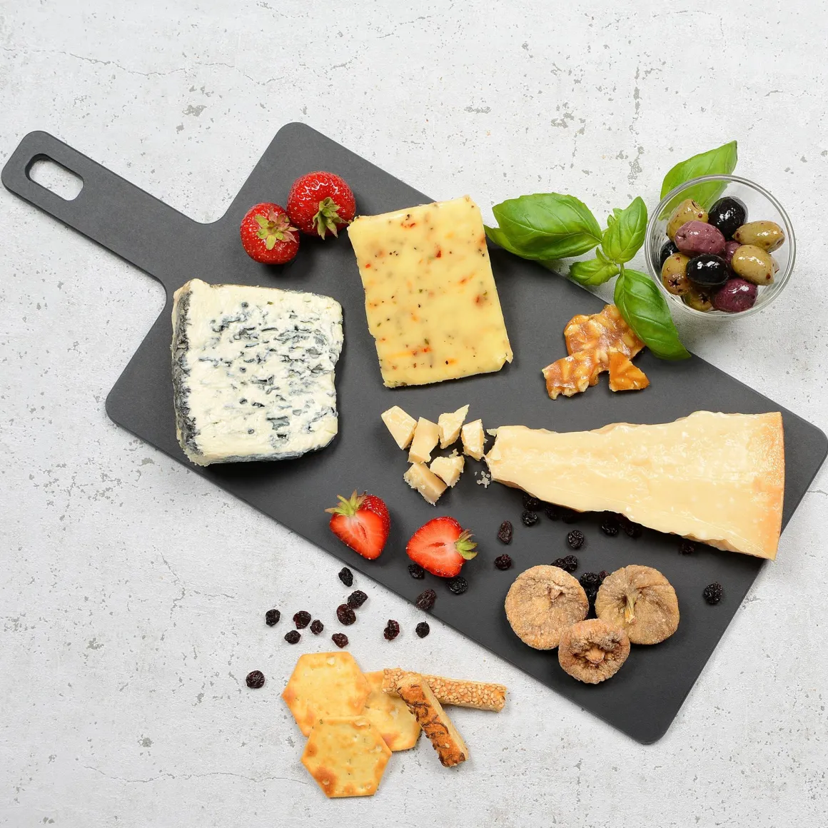TAGLIERE SERIE GOURMET HANDY NERO 45.7X19CM