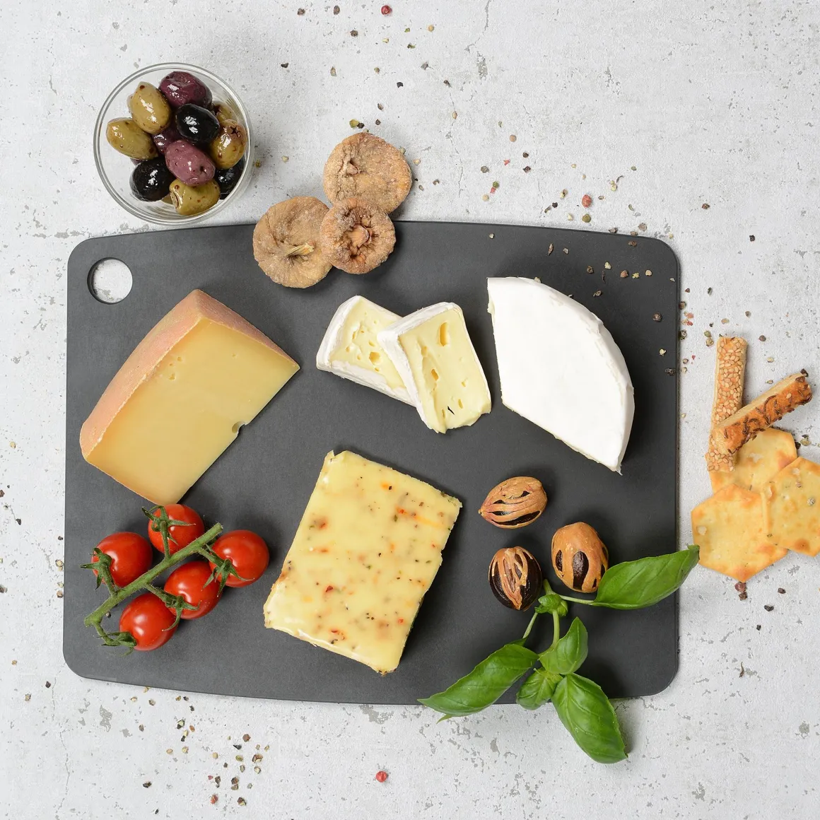 TAGLIERE SERIE GOURMET KITCHEN NERO 37X27.5CM