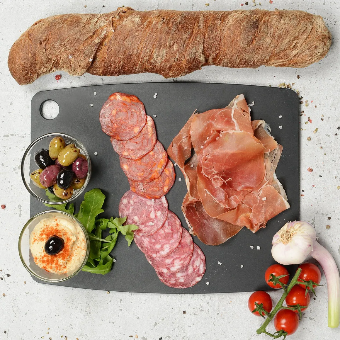 TAGLIERE SERIE GOURMET KITCHEN NERO 37X27.5CM