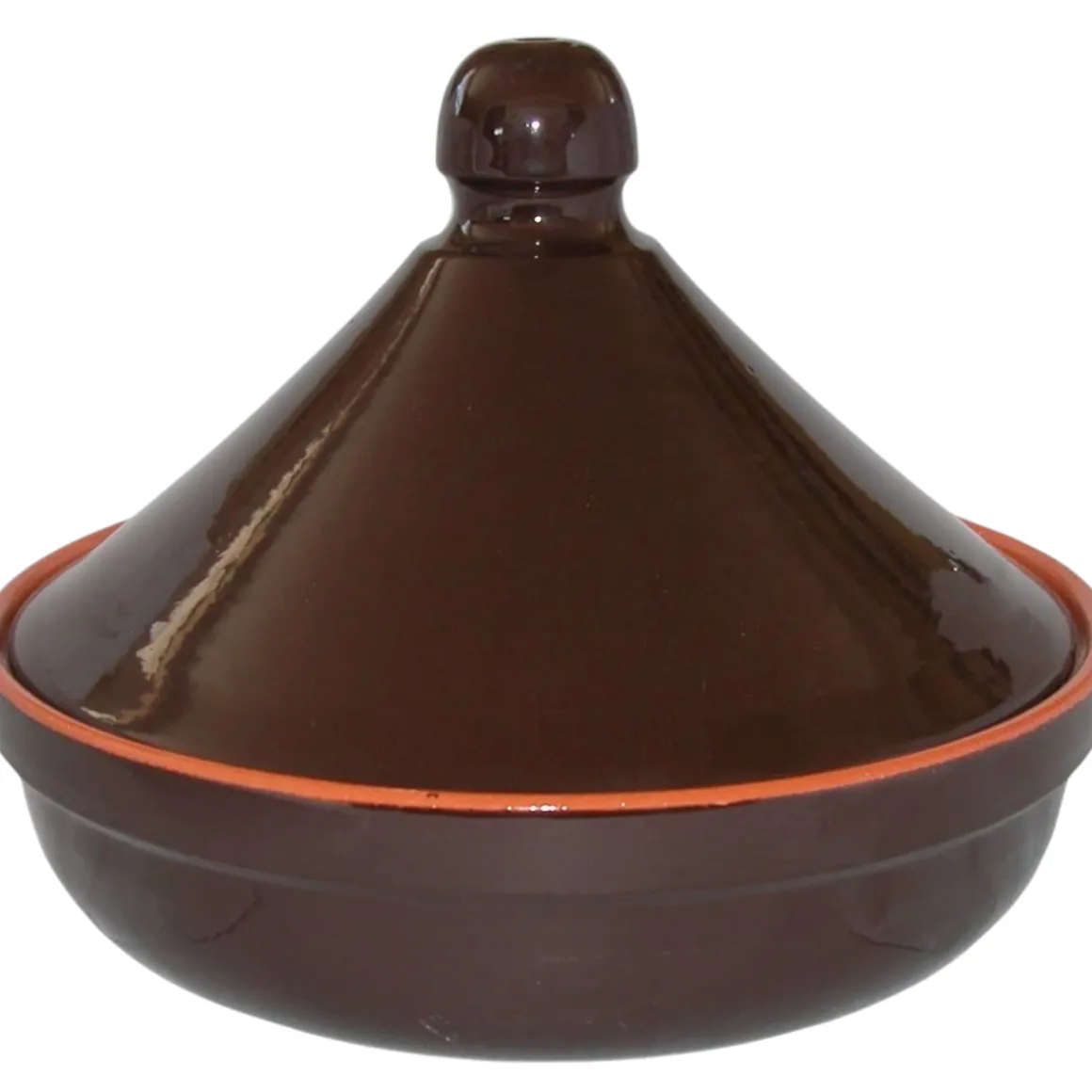 TAJINE LINEA BRUNELLA IN TERRACOTTA DIAM. 26CM