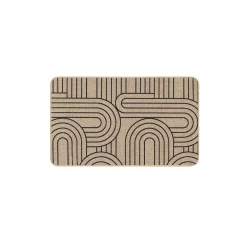 TAPPETINO RETTANGOLARE 45X75CM TESSUTO STAMPATO MODUL NERO: vendita online TAPPETINO RETTANGOLARE 45X75CM TESSUTO STAMPATO MODUL NERO in offerta