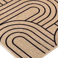 TAPPETINO RETTANGOLARE 45X75CM TESSUTO STAMPATO MODUL NERO: vendita online TAPPETINO RETTANGOLARE 45X75CM TESSUTO STAMPATO MODUL NERO in offerta