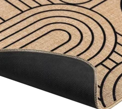TAPPETINO RETTANGOLARE 45X75CM TESSUTO STAMPATO MODUL NERO: vendita online TAPPETINO RETTANGOLARE 45X75CM TESSUTO STAMPATO MODUL NERO in offerta