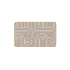 TAPPETINO RETTANGOLARE 45X75CM TESSUTO STAMPATO MODUL BIANCO