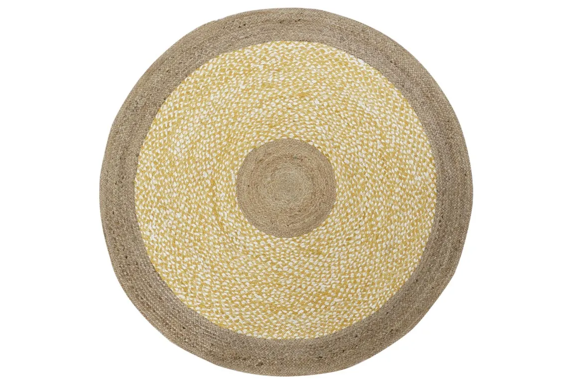 TAPPETO IN COTONE E JUTA NATURALE DIAM. 148: vendita online TAPPETO IN COTONE E JUTA NATURALE DIAM. 148 in offerta