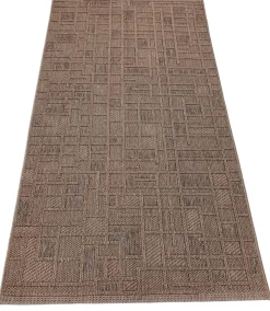 TAPPETO MOD. UTOPIA CM 100X200 MARRONE CON DECORO A RILIEVO: vendita online TAPPETO MOD. UTOPIA CM 100X200 MARRONE CON DECORO A RILIEVO in offerta