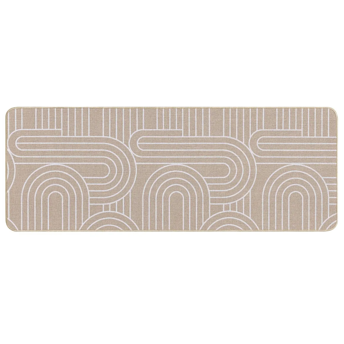 TAPPETO RETTANGOLARE 45X120CM TESSUTO STAMPATO MODUL BIANCO: vendita online TAPPETO RETTANGOLARE 45X120CM TESSUTO STAMPATO MODUL BIANCO in offerta