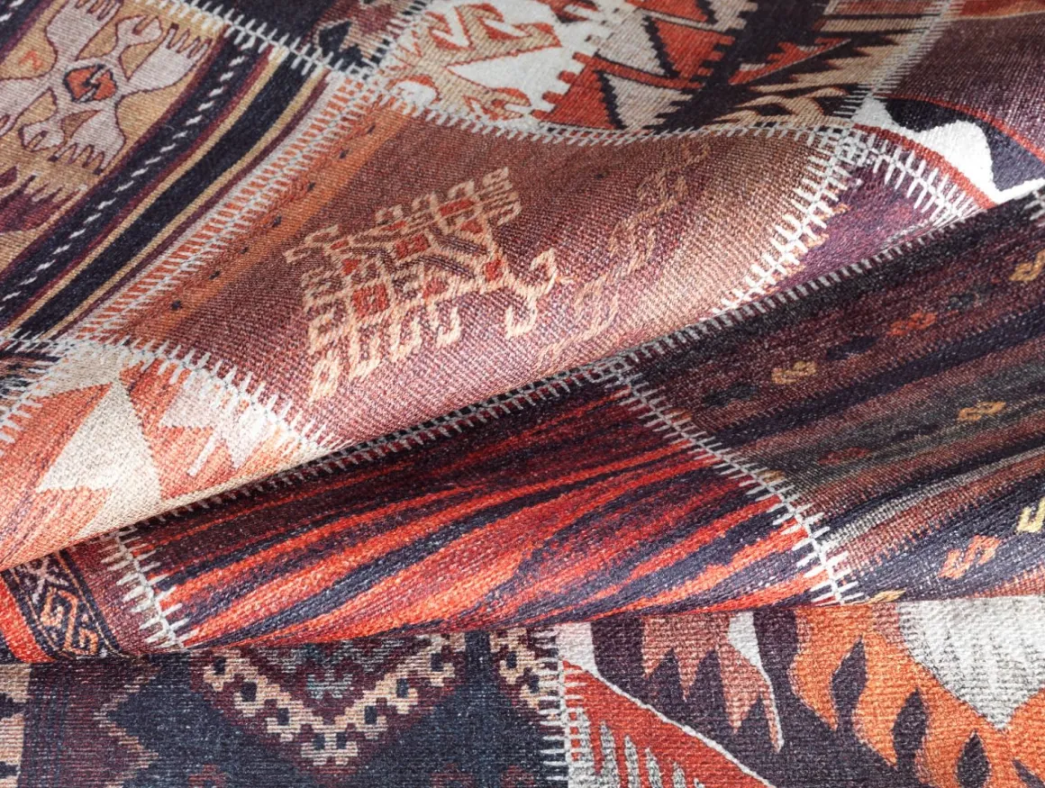 TAPPETO AMBIENTE 57X90CM PATCHWORK : vendita online TAPPETO AMBIENTE 57X90CM PATCHWORK in offerta