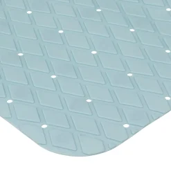 TAPPETO DOCCIA CM 70X35 IN PVC AZZURRO
