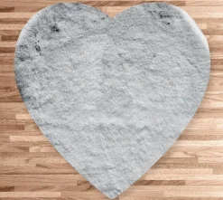 TAPPETO RABBIT CUORE 76X88CM ECOPELLICCIA GHIACCIO: vendita online TAPPETO RABBIT CUORE 76X88CM ECOPELLICCIA GHIACCIO in offerta