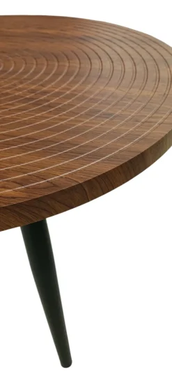 TAVOLINO DIAM. CM 60 H.38 IN MDF E FERRO in vendita online