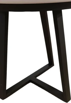TAVOLINO DIAM. CM 50 H.50 METALLO E PIANO IN CERAMICA EFFETTO MARMO BIANCO in vendita online