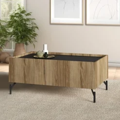 TAVOLINO MOD. BERGEN CM 100X60 H. 43,1 CATANIA ELCHE E BLACK : vendita online TAVOLINO MOD. BERGEN CM 100X60 H. 43,1 CATANIA ELCHE E BLACK in offerta
