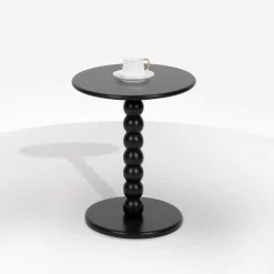 TAVOLINO MOD. CHAMLO CM 38 H. 46.5 NERO in vendita online