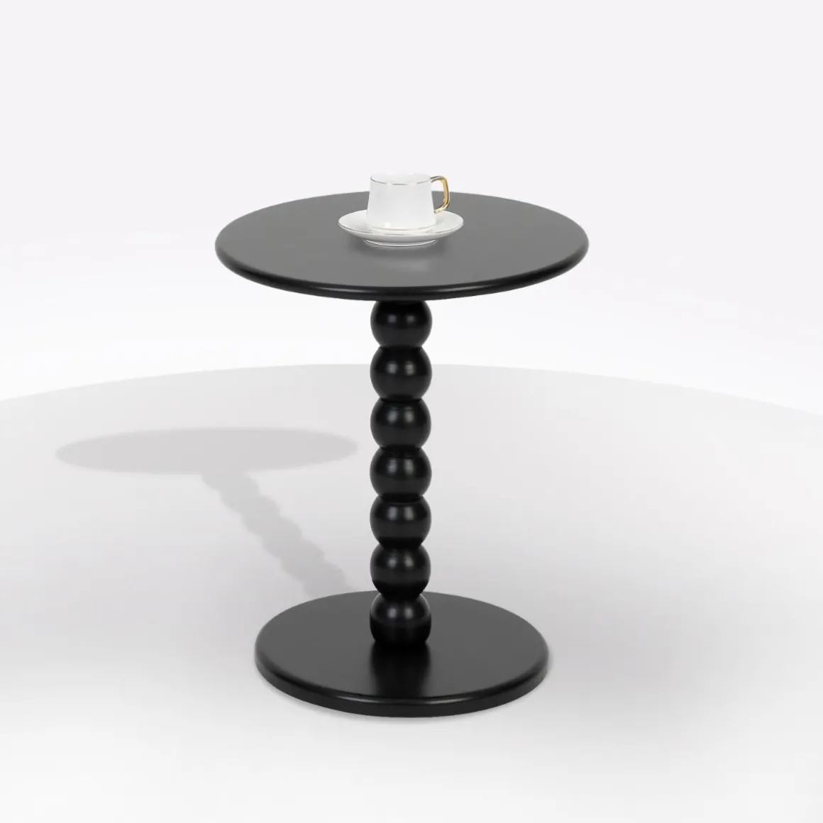 TAVOLINO MOD. CHAMLO CM 38 H. 46.5 NERO in vendita online