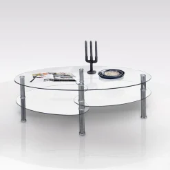 TAVOLINO MODERNO IN VETRO TEMPERATO