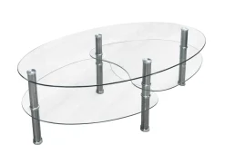 TAVOLINO MODERNO IN VETRO TEMPERATO