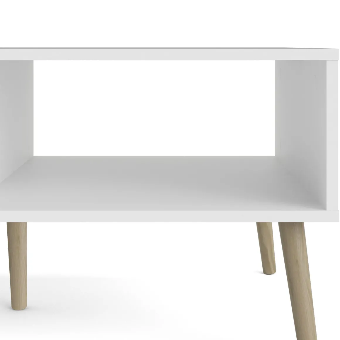 TAVOLINO MOD. OSLO CM 98,7X60,2 H. 43,3 BIANCO OPACO E OAK: vendita online TAVOLINO MOD. OSLO CM 98,7X60,2 H. 43,3 BIANCO OPACO E OAK in offerta