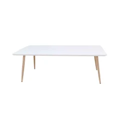 TAVOLINO 110X55 TINTA NATURALE E BIANCO OPACO in vendita online