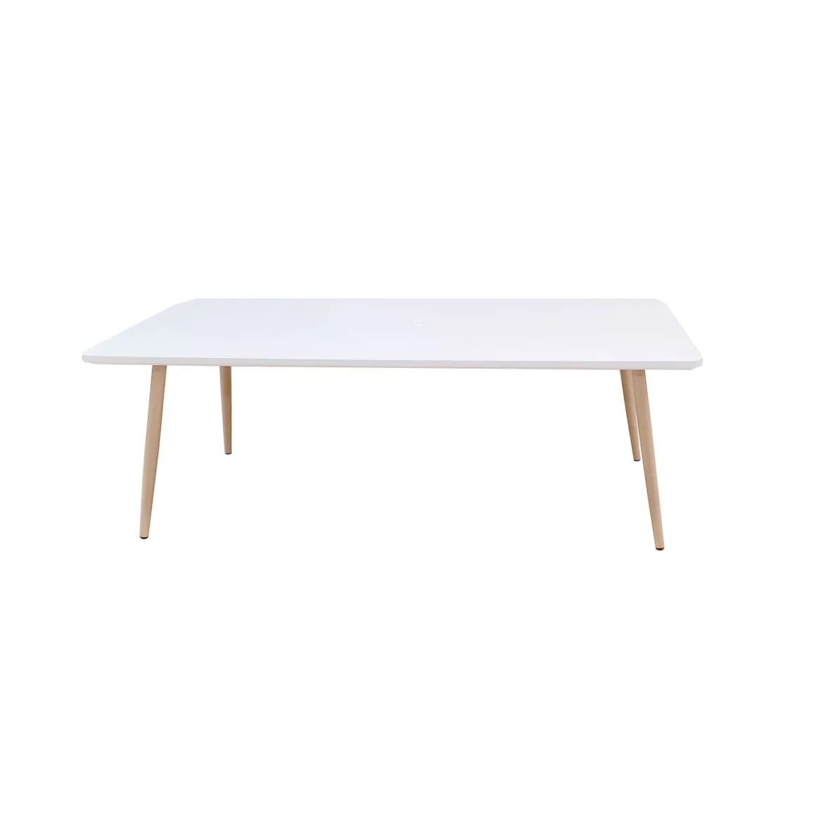 TAVOLINO 110X55 TINTA NATURALE E BIANCO OPACO in vendita online