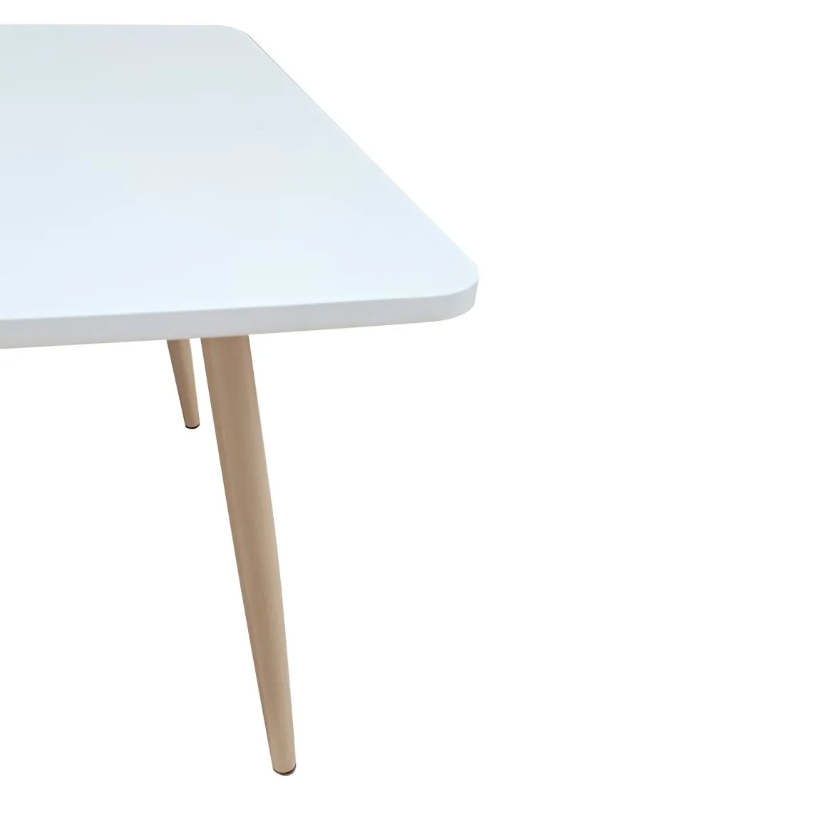 TAVOLINO 110X55 TINTA NATURALE E BIANCO OPACO in vendita online