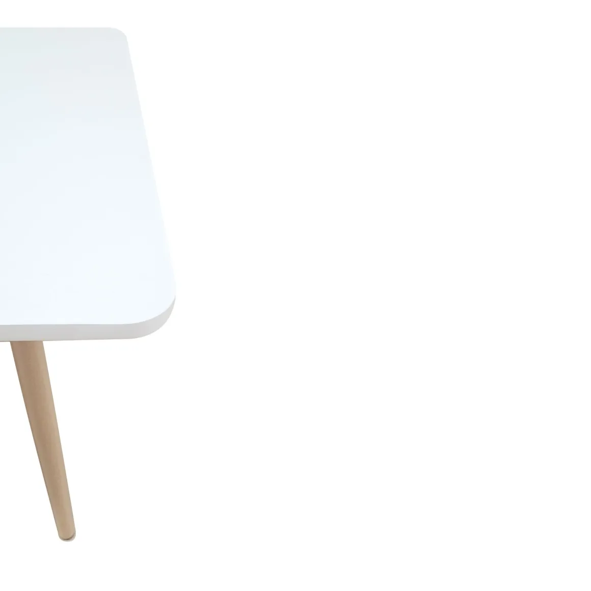 TAVOLINO 110X55 TINTA NATURALE E BIANCO OPACO in vendita online