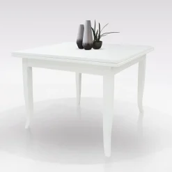 TAVOLO A LIBRO 100X100CM BIANCO PATINATO : vendita online TAVOLO A LIBRO 100X100CM BIANCO PATINATO in offerta