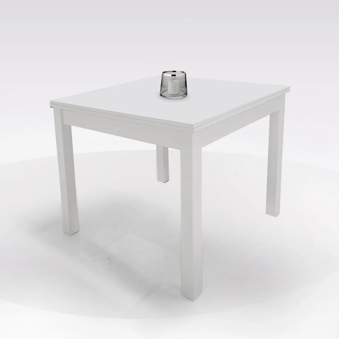 TAVOLO A LIBRO 90X90 LACCATO BIANCO : vendita online TAVOLO A LIBRO 90X90 LACCATO BIANCO in offerta