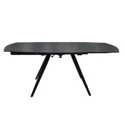 TAVOLO ALL. CHIC VORTEX CM 120X90 METALLO NERO E VETRO IN MARMO CERAMICA: vendita online TAVOLO ALL. CHIC VORTEX CM 120X90 METALLO NERO E VETRO IN MARMO CERAMICA in offerta