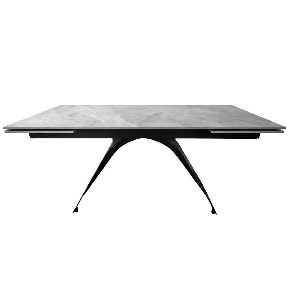 TAVOLO ALL. CM 160X90 METALLO NERO E PIANO EFFETTO MARMO GRIGIO : vendita online TAVOLO ALL. CM 160X90 METALLO NERO E PIANO EFFETTO MARMO GRIGIO in offerta