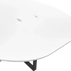 TAVOLO ALL. DIAM. 120 NERO E BIANCO FRASSINATO: vendita online TAVOLO ALL. DIAM. 120 NERO E BIANCO FRASSINATO in offerta