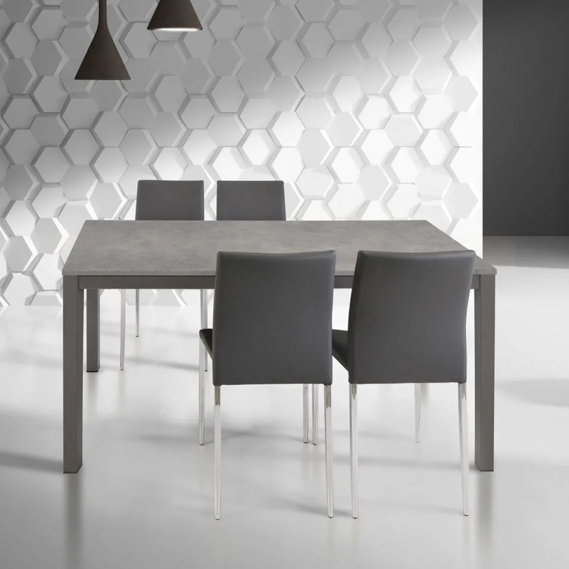 TAVOLO ALL. 120X80 ANTRACITE E CEMENTO: vendita online TAVOLO ALL. 120X80 ANTRACITE E CEMENTO in offerta