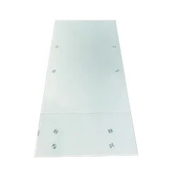 TAVOLO ALL. 110X70 BIANCO E VETRO BIANCO : vendita online TAVOLO ALL. 110X70 BIANCO E VETRO BIANCO in offerta