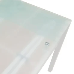 TAVOLO ALL. 110X70 BIANCO E VETRO: vendita online TAVOLO ALL. 110X70 BIANCO E VETRO in offerta