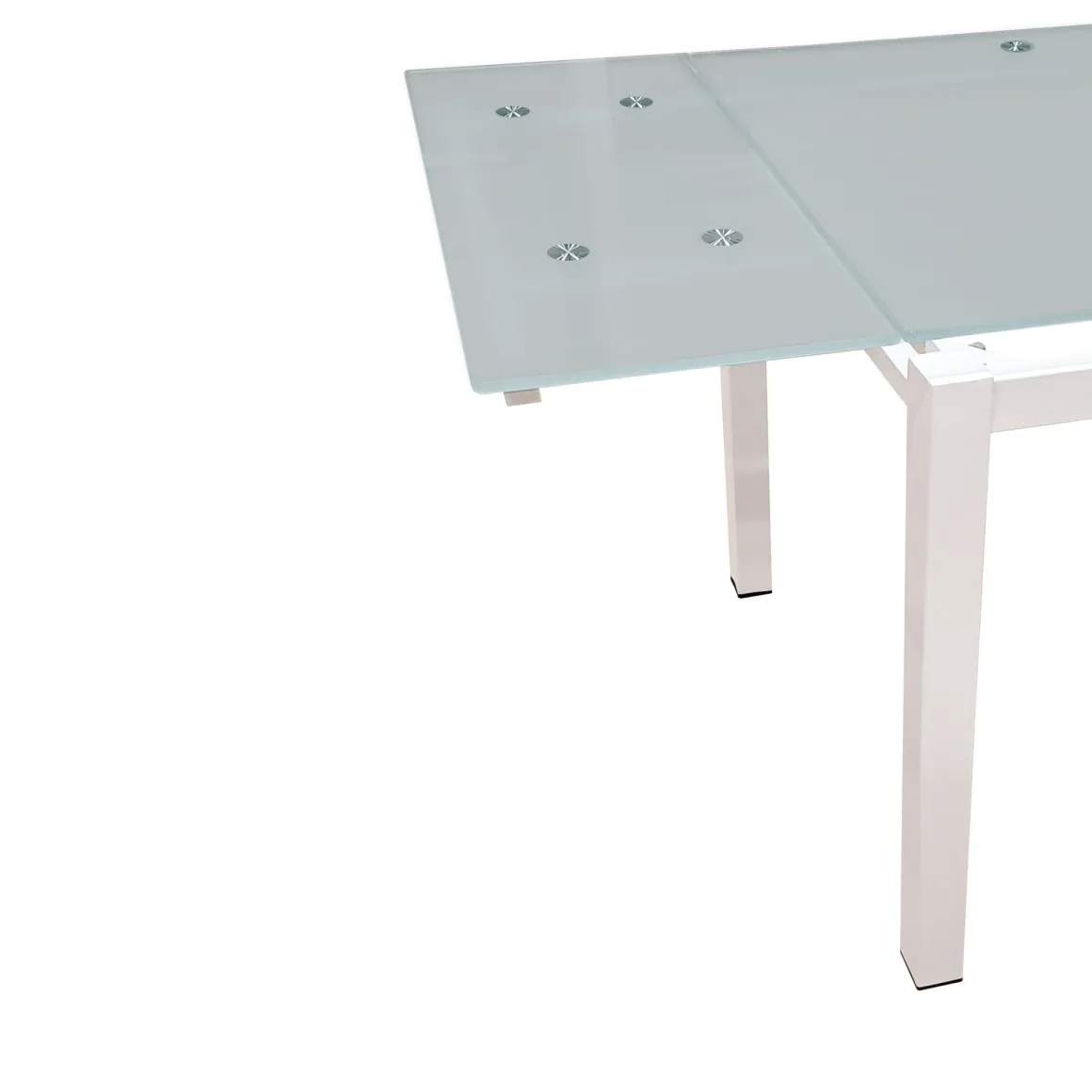 TAVOLO ALL. 110X70 BIANCO E VETRO: vendita online TAVOLO ALL. 110X70 BIANCO E VETRO in offerta