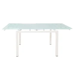 TAVOLO ALL. 110X70 BIANCO E VETRO: vendita online TAVOLO ALL. 110X70 BIANCO E VETRO in offerta