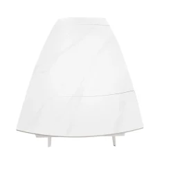 TAVOLO CM 140X80 ALL. METALLO BIANCO E VETRO EFFETTO MARMO: vendita online TAVOLO CM 140X80 ALL. METALLO BIANCO E VETRO EFFETTO MARMO in offerta