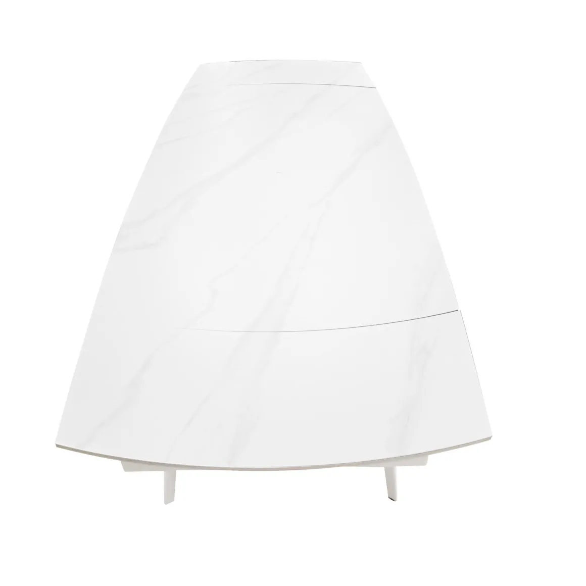 TAVOLO CM 140X80 ALL. METALLO BIANCO E VETRO EFFETTO MARMO: vendita online TAVOLO CM 140X80 ALL. METALLO BIANCO E VETRO EFFETTO MARMO in offerta