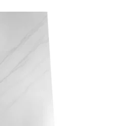 TAVOLO CM 140X80 ALL. METALLO NERO E VETRO EFFETTO MARMO: vendita online TAVOLO CM 140X80 ALL. METALLO NERO E VETRO EFFETTO MARMO in offerta