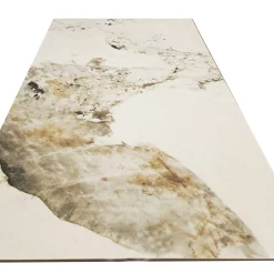 TAVOLO CM 160X90 ALL. METALLO NERO/ORO E PIANO VETRO EFFETTO MARMO: vendita online TAVOLO CM 160X90 ALL. METALLO NERO/ORO E PIANO VETRO EFFETTO MARMO in offerta
