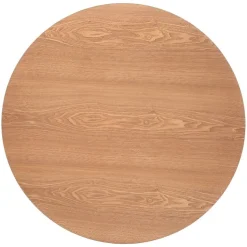 TAVOLO ELIAS FISSO DIAM. CM 100 IN METALLO E PIANO LAMINATO ROVERE: vendita online TAVOLO ELIAS FISSO DIAM. CM 100 IN METALLO E PIANO LAMINATO ROVERE in offerta