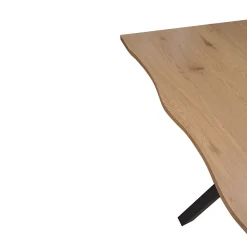 TAVOLO FISSO CM 160X90 METALLO NERO E LAMINATO ROVERE: vendita online TAVOLO FISSO CM 160X90 METALLO NERO E LAMINATO ROVERE in offerta