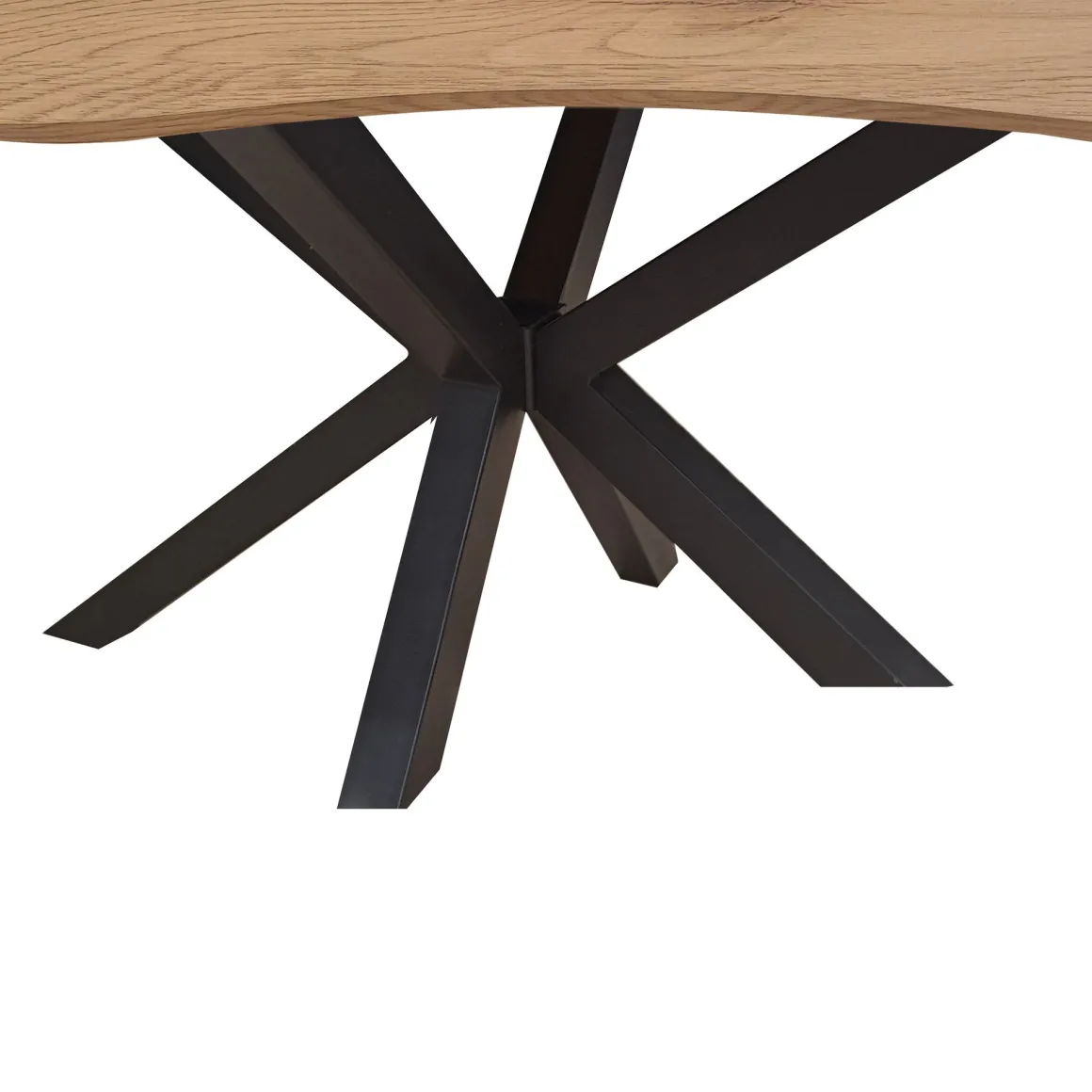 TAVOLO FISSO CM 160X90 METALLO NERO E LAMINATO ROVERE: vendita online TAVOLO FISSO CM 160X90 METALLO NERO E LAMINATO ROVERE in offerta